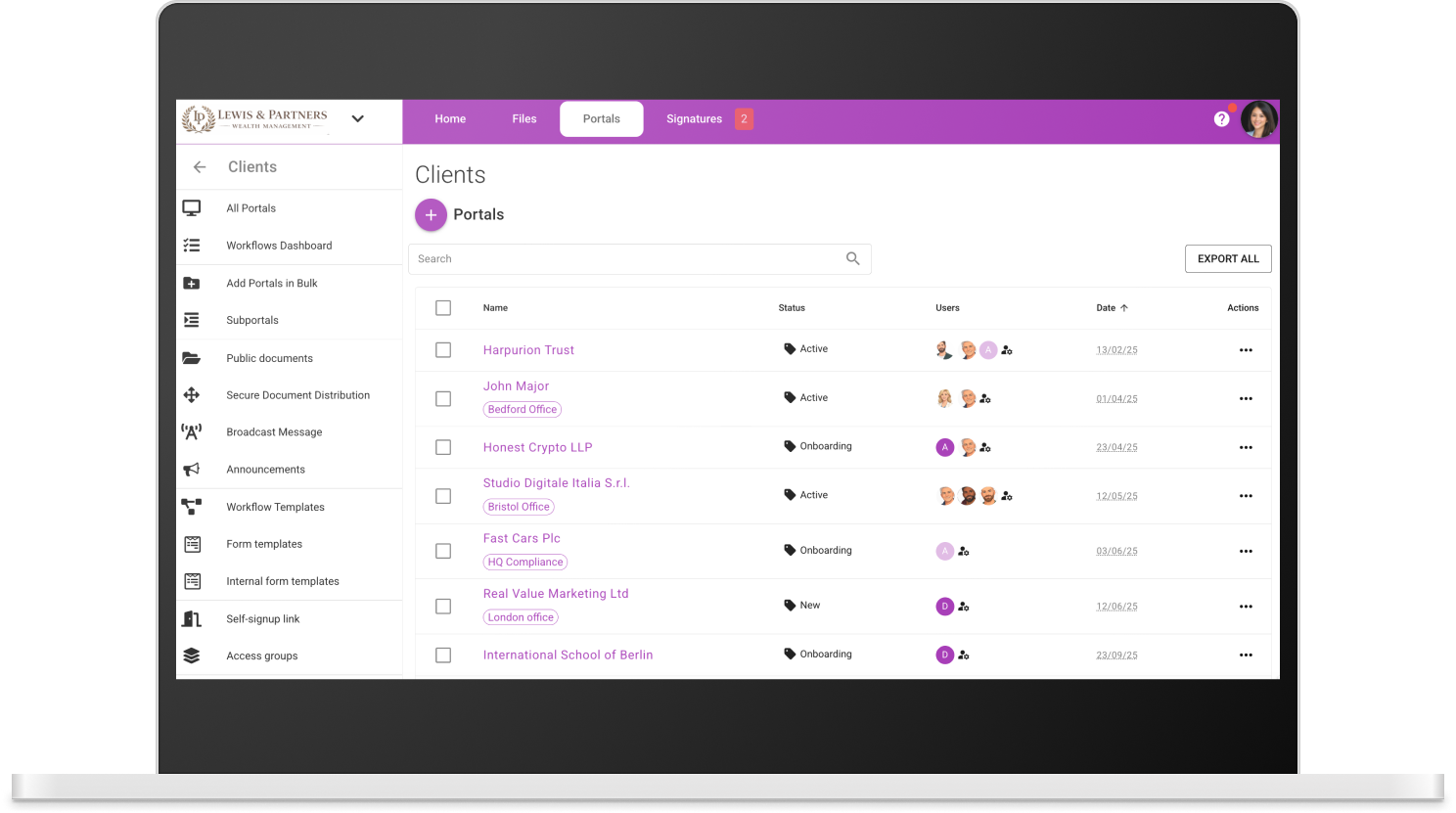 MyDocSafe client portal