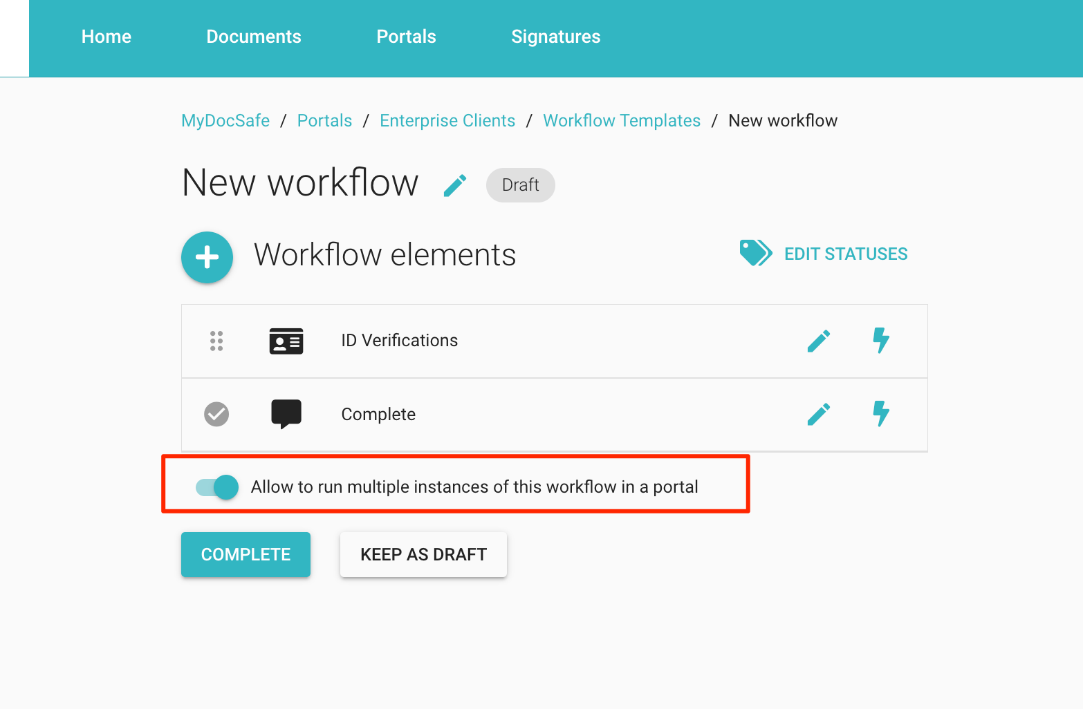 Workflow zur Identitätsprüfung – mydocsafe-Kundenportale
