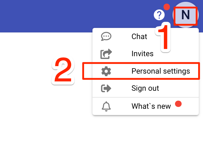MyDocSafe Ustawienia powiadomień osobistych