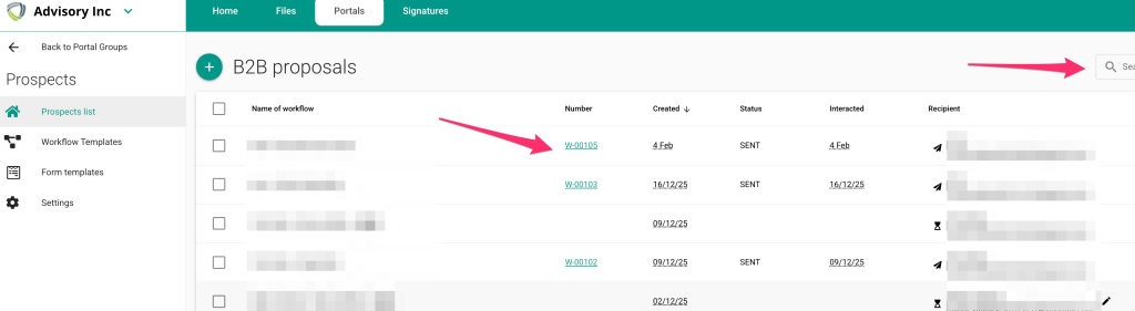 MyDocSafe workflow IDs